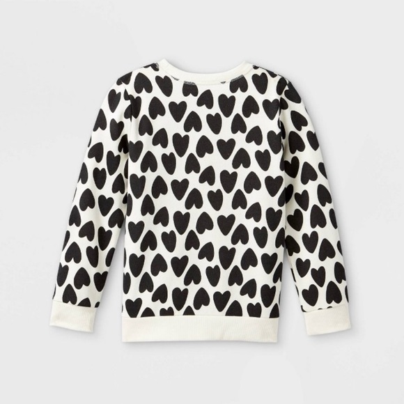 SOLD Cat & Jack NWOT Hearts Sweater Girl Size M (7/8) - Picture 2 of 4